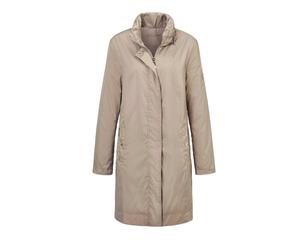 Langmantel GOLDNER "Kurzgröße Leicht wattierter Kurzmantel", Damen, Gr. 25, beige (helltaupe), Obermaterial: 100% Polyester PES., normal, Sonstiges, Mäntel, Ohne (77486605-25) helltaupe