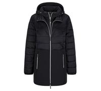 Langmantel GOLDNER "Kurzgröße Wintermantel mit Softshell-Einsatz", Damen, Gr. 25, schwarz, Obermaterial: 50% Polyamid PA. 47% Polyester PES. 3% Elasthan EL., Mäntel, mit Softshell-Einsatz (13727554-25