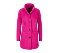 Langmantel GOLDNER "Stepp-Winterjacke mit Kapuze", Damen, Gr. 40, pink, Obermaterial: 50% Polyester PES. 50% Wolle mw., figurumspielend, Mäntel, Mit hochwertigem Twillfutter (56818450-40) pink