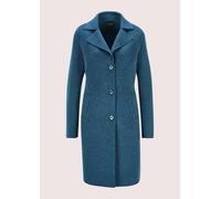 Langmantel MADELEINE "Doubleface-Mantel Doubleface-Mantel mit Bindegürtel", Damen, Gr. 38, blau (nebelblau, melange), Obermaterial: 70% Wolle mw. 20% Viskose CV. 10% Alpaka WP., Mäntel (43997457-38) n