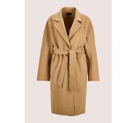 Langmantel MADELEINE "Mantel Ungefütterter, taillierter Wollmantel", Damen, Gr. 40, beige, Obermaterial: 100% Wolle WO., Mäntel (68211556-40) beige
