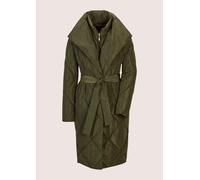 Langmantel MADELEINE "Steppmantel Eleganter Übergangsmantel für Damen", Damen, Gr. 36, grün (khaki), Obermaterial: 100% Polyester PES., Mäntel (45289212-36) khaki