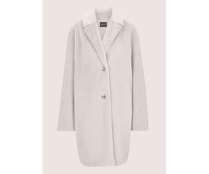 Langmantel MADELEINE "Webpelzmantel Kunstpelzmantel mit Reverskragen", Damen, Gr. 38, beige, Obermaterial: 100% Polyester PES., Modern, normal, Mäntel, Softer Webpelzmantel (75923004-38) beige