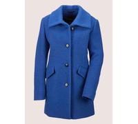 Langmantel MADELEINE "Wollmantel Eleganter Damenmantel aus Wolle", Damen, Gr. 40, blau (royalblau), Obermaterial: 65% Wolle WO. 35% Polyester PES., Mäntel (47866043-40) royalblau