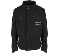 Allwetterjacke MISTERTEE "MisterTee See You Soon Britannia Jacket", Damen, Gr. XXL, schwarz, 100% Baumwolle, mehrfarbig, normal, amerikanischer Ausschnitt, Jacken (65571352-XXL) schwarz