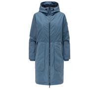 Langmantel NAVAHOO "Edelumhang 14", Damen, Gr. L (40), blau (rauchblau), Obermaterial 1 : 60% Polyester, 40% Polyurethan. Obermaterial 2: 100% Polyester. Innenfutter: 100% Polyester. Wattierung: 100% 