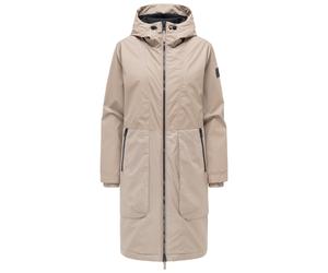 Langmantel NAVAHOO "Edelumhang 14", Damen, Gr. M (38), beige (taupe), Obermaterial 1 : 60% Polyester, 40% Polyurethan. Obermaterial 2: 100% Polyester. Innenfutter: 100% Polyester. Wattierung: 100% Pol
