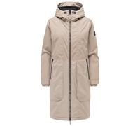 Langmantel NAVAHOO "Edelumhang 14", Damen, Gr. XXXL(46), taupe, Obermaterial 1 : 60% Polyester, 40% Polyurethan; Obermaterial 2: 100% Polyester; Innenfutter: 100% Polyester; Wattierung: 100% Polyester