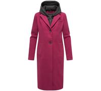 Langmantel NAVAHOO "Kekstraum 14", Damen, Gr. M (38), lila (beere), Obermaterial 1: 95% Polyester, 3% Viskose, 2% Elasthan; Obermaterial 2: 100% Polyester; Innenfutter: 100% Polyester; Ärmelfutter: 10