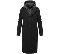 Langmantel NAVAHOO "Kekstraum 14", Damen, Gr. XXL (44), schwarz, Obermaterial 1: 95% Polyester, 3% Viskose, 2% Elasthan. Obermaterial 2: 100% Polyester. Innenfutter: 100% Polyester. Ärmelfutter: 100% 