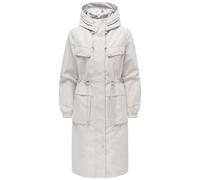 Langmantel NAVAHOO "Kirschwind 14", Damen, Gr. L (40), grau, Obermaterial: 100% Polyester. Innenfutter: 100% Polyester. Ärmelfutter: 100% Polyester, oversize kniebedeckend, hoch geschlossener Ausschni