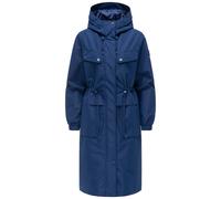 Langmantel NAVAHOO "Kirschwind 14", Damen, Gr. L (40), navy, Obermaterial: 100% Polyester. Innenfutter: 100% Polyester. Ärmelfutter: 100% Polyester, oversize kniebedeckend, hoch geschlossener Ausschni