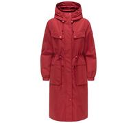Langmantel NAVAHOO "Kirschwind 14", Damen, Gr. L (40), rot, Obermaterial: 100% Polyester. Innenfutter: 100% Polyester. Ärmelfutter: 100% Polyester, oversize kniebedeckend, hoch geschlossener Ausschnit