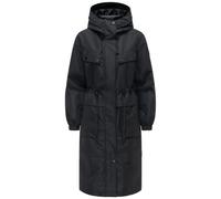 Langmantel NAVAHOO "Kirschwind 14", Damen, Gr. L (40), schwarz, Obermaterial: 100% Polyester. Innenfutter: 100% Polyester. Ärmelfutter: 100% Polyester, oversize kniebedeckend, hoch geschlossener Aussc