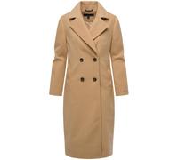 Langmantel NAVAHOO "Sternlein 14", Damen, Gr. XXXL(46), braun (camelfarben), Obermaterial: 90% Polyester, 10% Viskose; Innenfutter: 100% Polyester; Ärmelfutter: 100% Polyester, gerade kniebedeckend, Ä