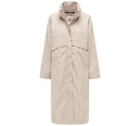 Langmantel NAVAHOO "Zenblüte 14", Damen, Gr. M (38), helltaupe, Obermaterial: 100% Polyester; Innenfutter: 100% Polyester, oversize kniebedeckend, hoch geschlossener Ausschnitt, eng Umschlagbund, Mänt