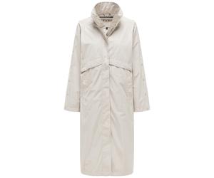 Langmantel NAVAHOO "Zenblüte 14", Damen, Gr. XL (42), bone, Obermaterial: 100% Polyester; Innenfutter: 100% Polyester, oversize kniebedeckend, hoch geschlossener Ausschnitt, eng Umschlagbund, Mäntel,