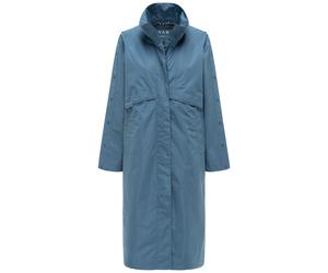 Langmantel NAVAHOO "Zenblüte 14", Damen, Gr. XL (42), hellblau, Obermaterial: 100% Polyester. Innenfutter: 100% Polyester, oversize kniebedeckend, hoch geschlossener Ausschnitt, eng Umschlagbund, Mänt