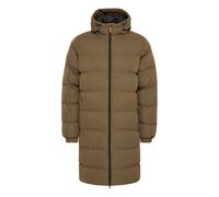 Langmantel NORTH BEND "Langmantel NBEliot M", Herren, Gr. L, braun (tarmac), Obermaterial: 100% Polyester PES., unifarben, Sportlich, regular fit, Mäntel (44025318-L) tarmac