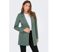 Langmantel ONLY "ONLBAKER-NEVARA LIFE L/S COATIGAN CC PNT", Damen, Gr. M, grün (balsam grün), Web, Obermaterial: 97% Polyester, 3% Elasthan, unifarben, regular fit, Mäntel (32537352-M) balsam grün