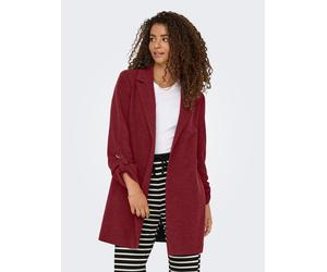 Langmantel ONLY "ONLNORMA LIFE 3/4 LOOSE COATIGAN CC PNT", Damen, Gr. XS, cabernet detail:with melange, Web, Obermaterial: 100% Polyester, meliert, regular fit, Mäntel (94234838-XS) cabernet detail:wi