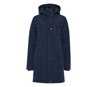Langmantel OXMO "Parka OXTala", Damen, Gr. XS, blau (marineblaus), Obermaterial: 100% Polyester PES., Mäntel (15710104-XS) marineblaus