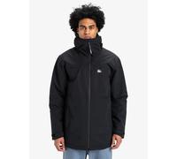 Langmantel QUIKSILVER "OVERCAST 3K PARKA", Herren, Gr. M, schwarz, Obermaterial: 65% Baumwolle, 35% Nylon, Mäntel (30113825-M) schwarz