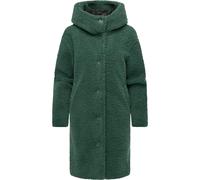 Langmantel RAGWEAR "Joonie YOUMODO", Damen, Gr. XXL (44), flaschengrün, Obermaterial: 100% Polyester; Innenfutter: 100% Polyester, gerade knieumspielend, hoch geschlossener Ausschnitt, Ärmel ohne Ärme