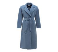 Langmantel RICANO "Mantel Miriam", Damen, Gr. M, blau, Obermaterial: 100% Polyester PES. Futter: 100% Polyester PES., normal, V-Ausschnitt, Mäntel, Handgefertigt, Made in Italy (85397066-M) blau