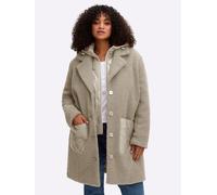 Langmantel SHEEGO, Damen, Gr. 42, schlamm, 100% Polyester, Kapuzenfutter:100% Polyester, Wattierung:100% Polyester, unifarben, unifarben mit Farbeinsatz, unifarben mit Farbeinsätzen, Mäntel (30339952-