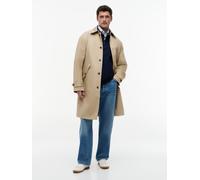 Langmantel TOMMY HILFIGER "Dress Casual Premium Line Carcoat", Herren, Gr. L, sandalwood, Web, Obermaterial: 100% Baumwolle, relaxed fit knielang, mit Riegel Manschette, Mäntel, Premium Casual Dress M