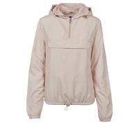 Langmantel URBAN CLASSICS "Urban Classics Damen Ladies Basic Pull Over Jacket", Damen, Gr. S, lightpink, 100% Polyester, unifarben, normal, ohne Ausschnitt, Mäntel (73356912-S) lightpink