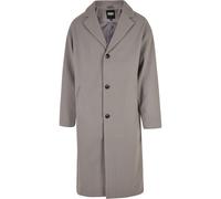 Langmantel URBAN CLASSICS "Urban Classics Herren Long Coat", Herren, Gr. L, wolfgrau, 100% Polyester, Mäntel (33985803-L) wolfgrau