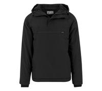 Langmantel URBAN CLASSICS "Urban Classics Herren Padded Pull Over Jacket", Herren, Gr. S, schwarz, 100% Polyamid, Mäntel (65242363-S) schwarz