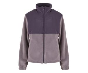 Langmantel URBAN CLASSICS "Urban Classics Ladies Double Polarfleece Jacket", Damen, Gr. XS, lilanight, fadedlila, 94% Polyester, 6% Elasthan, Mäntel (25918857-XS) lilanight, fadedlila