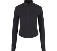 Langmantel URBAN CLASSICS "Urban Classics Ladies Sports Jacket Slim", Damen, Gr. M, schwarz, 75% Polyimid, 25% Elasthan, Mäntel (65939627-M) schwarz