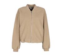 Langmantel URBAN CLASSICS "Urban Classics Ladies Structured Bomber Jacket", Damen, Gr. M, unionbeige, 100% Polyester, Mäntel (59519225-M) unionbeige