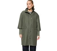 Langmantel ZERO "Damen mit Stulpen", Damen, Gr. 44, thyme, Obermaterial: 55% Baumwolle, 45% Polyester; Besatz: 63% Polyacryl, 37% Polyamid; Futter: 100% Polyester; Ärmelfutter: 63% Polyacryl, 37% Poly