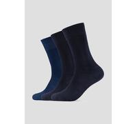 s.Oliver RED LABEL Socken mit Stretch-Anteil im 3er-Pack in Dunkelblau, Größe 39/42