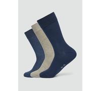 Langschaftsocken im 3er-Pack 47-49 blau|beige 6007840.5500.47-49