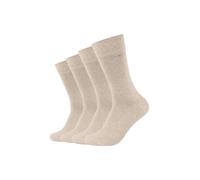Langsocken CAMANO "ca-soft", Mädchen, Gr. 43-46, beige (nature melange), Elasthan, Polyamid, Viskose, unifarben, normal, Socken, verstärkte Ferse und Spitze (23393237-43) nature melange