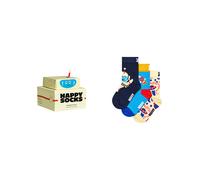 Langsocken HAPPY SOCKS, Mädchen, Gr. 28 (31), beige, Baumwolle, Elasthan, Polyamid, bestickt, mehrfarbig, Socken, mit verspielten Roboter-Motiven (87732036-28) beige