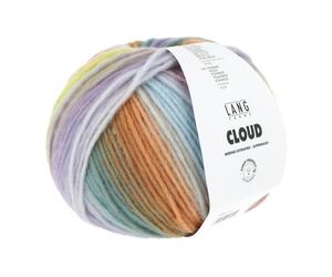 LangYarns Wolle Cloud 100 g lila orange gelb grün