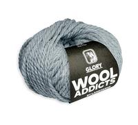 Glory von WOOLADDICTS by Lang Yarns, Hellgrau Melange, aus Schurwolle