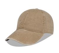 LANGZHEN Baseball Dad Cap 100% Baumwolle Passt Männer Frauen Klassische Verstellbare Plain Hat (Taupe)