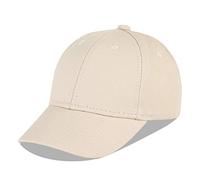 LANGZHEN Baumwolle Outdoor Kleinkind Mädchen Jungen Plain Baseball Cap Baby Infant Strukturierte Einstellbare Hut für Kinder Sonnenhut (S-Khaki)
