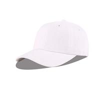 LANGZHEN Unisex Baseball Cap 100% Baumwolle Passt Männer Frauen Washed Denim Einstellbare Dad Hat(Original Weiß, One Size)