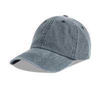 LANGZHEN Unisex Baseball Cap 100% Cotton Fits Men Women Washed Denim Adjustable Dad Hat