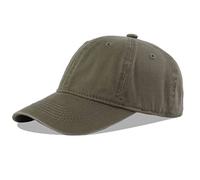 LANGZHEN Unisex Vintage gewaschen Distressed Baumwolle Einstellbare Solid Dad Hut, Gewaschene Klassische Baseball Cap für Männer Frauen (Army Green)