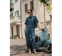 LANIUS Jeans mit Bundfalte (GOTS) aus Bio-Baumwolle mid blue denim